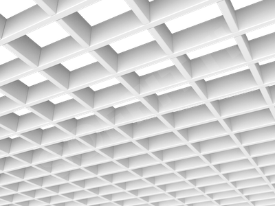 Потолок Грильято прямоугольное 100х75 мм h40 белый