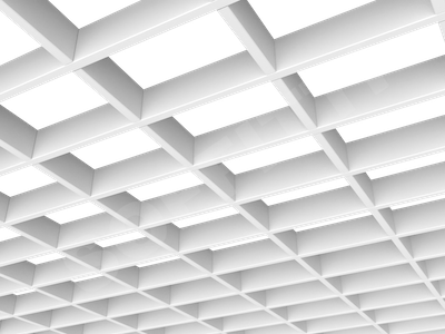 Потолок Грильято прямоугольное 150х100 мм h40 белый