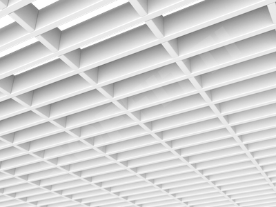 Потолок Грильято прямоугольное 150х50 мм h40 белый