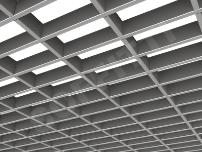 Потолок Грильято прямоугольное 150х75 мм h40 серебристый