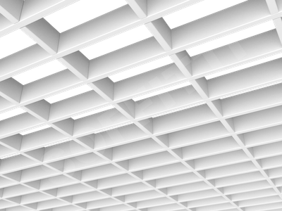 Потолок Грильято прямоугольное 150х75 мм h40 белый