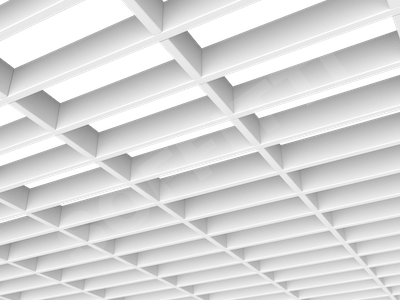 Потолок Грильято прямоугольное 200х75 мм h40 белый