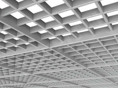 Потолок Грильято разноуровневое 86х86 мм серый