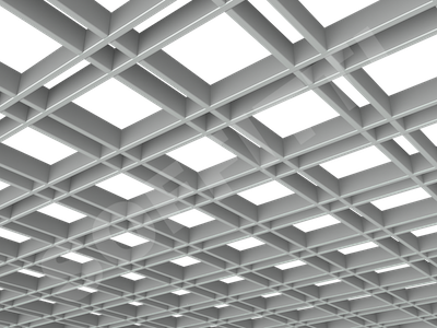 Потолок Грильято разноячеистое 150x50 мм серый