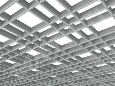 Потолок Грильято разноячеистое 150x75 мм серый