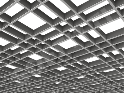 Потолок Грильято разноячеистое 150x75 мм серебристый