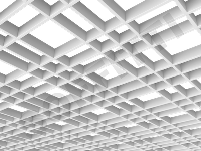 Потолок Грильято разноячеистое 150x75 мм белый