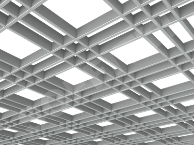 Потолок Грильято разноячеистое 180x60 мм серый
