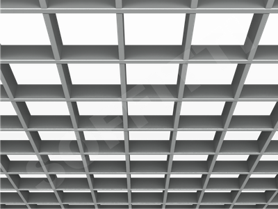 Потолок Грильято Стандарт 120х120 мм серебристый