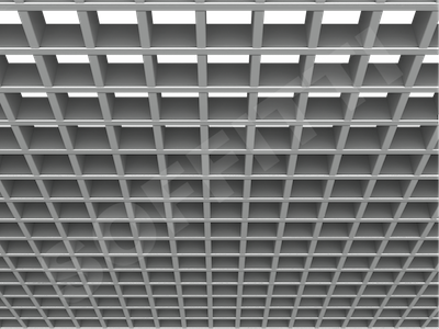 Потолок Грильято Стандарт 60х60 мм серебристый