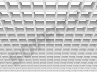 Потолок Грильято Стандарт 60х60 мм белый