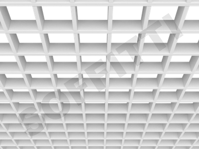 Потолок Грильято Стандарт 86х86 мм белый