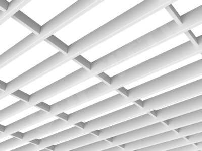 Потолок Грильято-жалюзи 300х100 мм белый