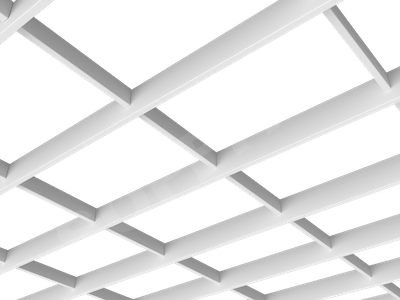 Потолок Грильято-жалюзи 300х200 мм белый