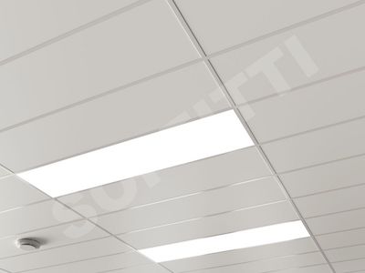 Кассетный потолок Board 1200x300мм белый