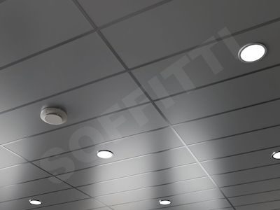 Кассетный потолок Board 1200x300мм металлик