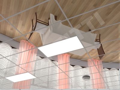 Кассетный потолок Board 600x300мм хром