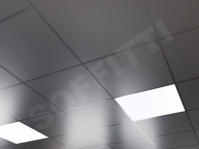 Кассетный потолок Board 600x600мм металлик