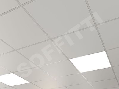 Кассетный потолок Line 600x600мм белый