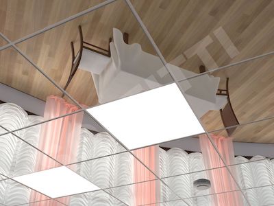 Кассетный потолок Microlook 600х600мм хром