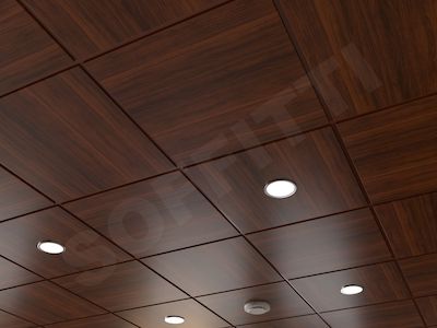 Кассетный потолок Microlook 600х600мм под дерево